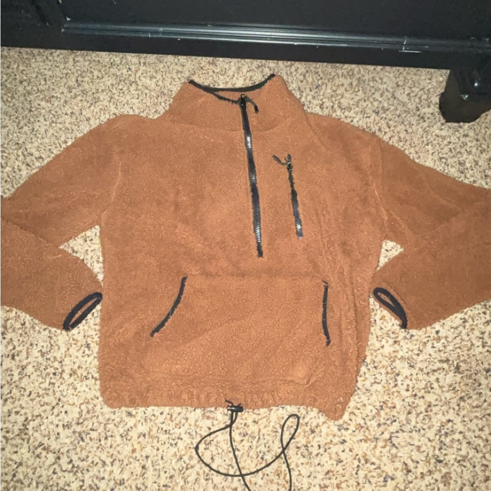 No Boundaries Brown Crew Neck Sweater